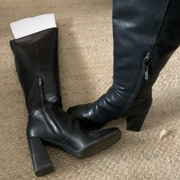 Over the Knee Leather Boots - Picture 1 of 4